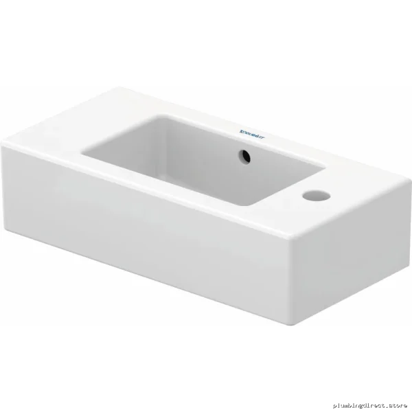 Vero Handrinse Washbasin Single Hole Right-Side Installation - White Duravit 0703500008 - Image 3