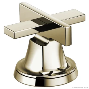 Widespread Bathroom Faucet - Low Cross Handle Kit, Polished Nickel Finish