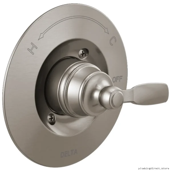 Woodhurst T14032-SS Delta Stainless Steel Pressure-Balanced Shower Valve Trim