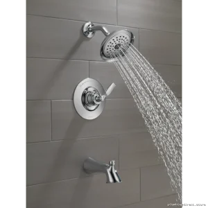 Woodhurst Modern Tub Shower Trim in Chrome - Delta T14432
