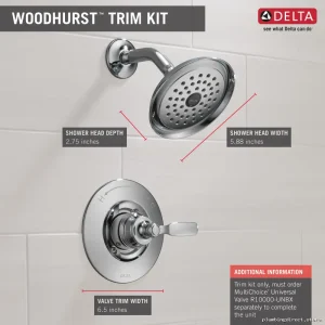 Woodhurst Venetian Bronze Delta Shower Trim T14232-RB