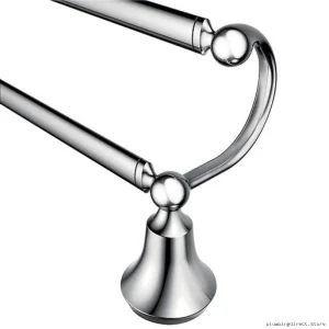 Wynford 24 Double Towel Bar - Chrome Durable Design YB5222CH Moen Bathroom Storage