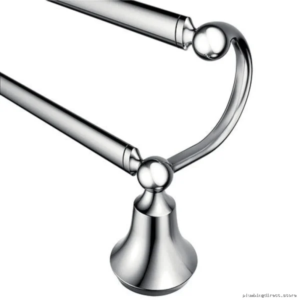 Wynford 24 Double Towel Bar - Chrome Durable Design YB5222CH Moen Bathroom Storage