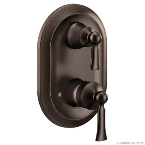 Oil Rubbed Bronze Valve Trim w/Integrated Diverter - Wynford M-Core 3 for Moen
