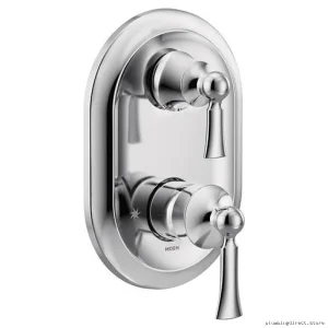 Wynford M-Core 3 Series Valve Trim, Integrated Diverter - Chrome Finish for Moen UT5500