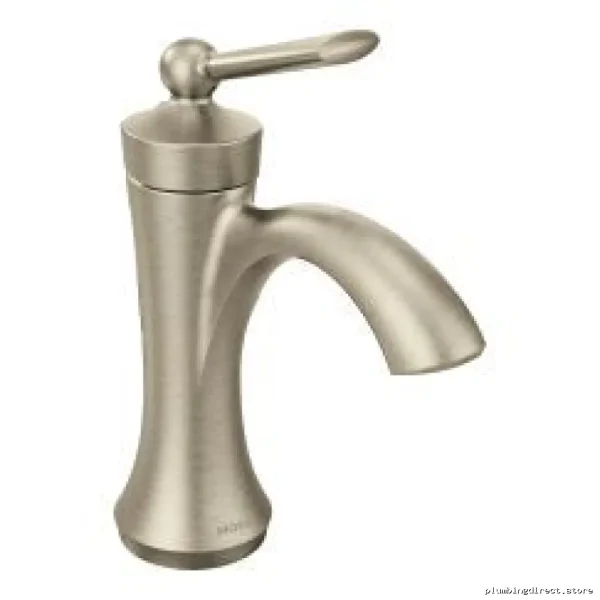 Wynford Moen Single Hole Bathroom Faucet - Brushed Nickel 4500BN