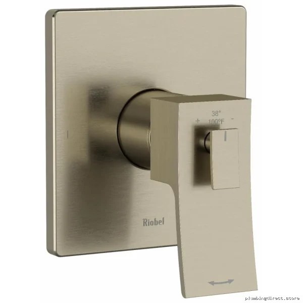 Zendo High-Performance Thermostatic Shower Valve Trim - Adjustable Brushed Nickel Finish
