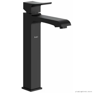 Zendo Single Hole Vessel Sink Faucet Lever Handle 1.2GPM Black ZL0