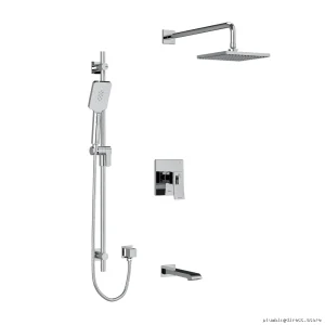 Zendo Chrome Shower Faucet Trim Kit with Tub Spout TKIT1345ZOTQC