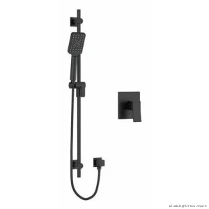 Zendo Steady Flow Pressure Balance Shower Faucet with PEX Connection - Black ZOTQ54BK-SPEX RIOBEL
