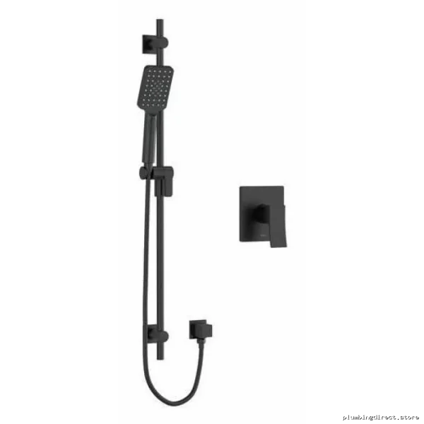 Zendo Steady Flow Pressure Balance Shower Faucet with PEX Connection - Black ZOTQ54BK-SPEX RIOBEL