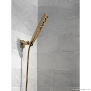 5-Setting Zura H2Okinetic Wall Mount Hand Shower with Champagne Bronze Finish