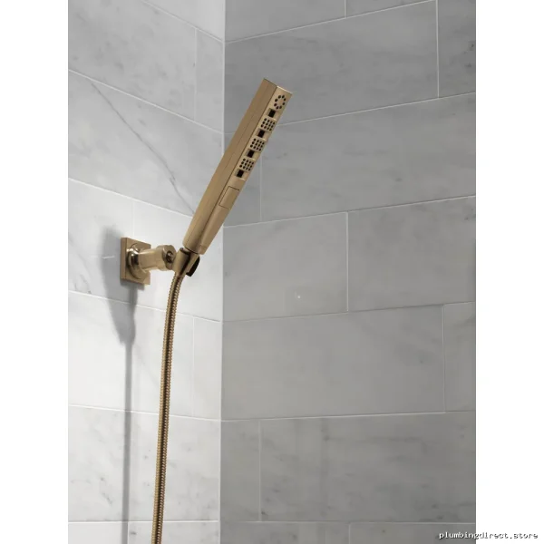 5-Setting Zura H2Okinetic Wall Mount Hand Shower with Champagne Bronze Finish