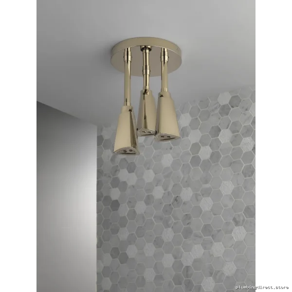 Zura H2Okinetic Pendant Rain Shower Head - Polished Nickel Finish 57140-PN25-L Delta