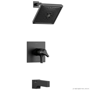 Zura H2Okinetic Tub & Shower Trim - Matte Black TempAssure 17T Series T17T474-BL