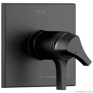 Zura High-Quality Temperature Control Matte Black Valve Trim
