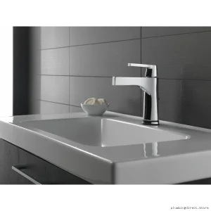 Zura Single Hole Bathroom Faucet - Touch-Activated Matte Black 574T-BL-DST